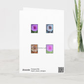 Eine Sammlung der Dahlias-Karte Karte (Rückseite)