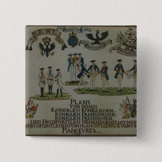 Eine Sammlung maneouvre Pläne Button (Vorderseite)