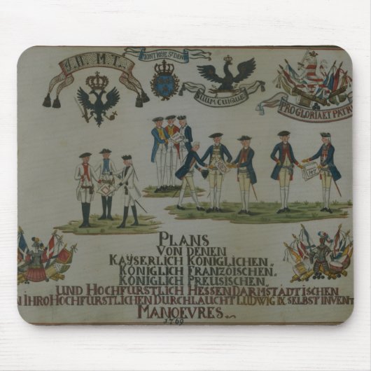 Eine Sammlung maneouvre Pläne Mousepad (Vorne)