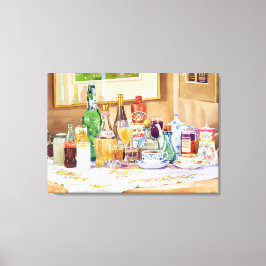 Eine Sammlung von Getränken Leinwanddruck