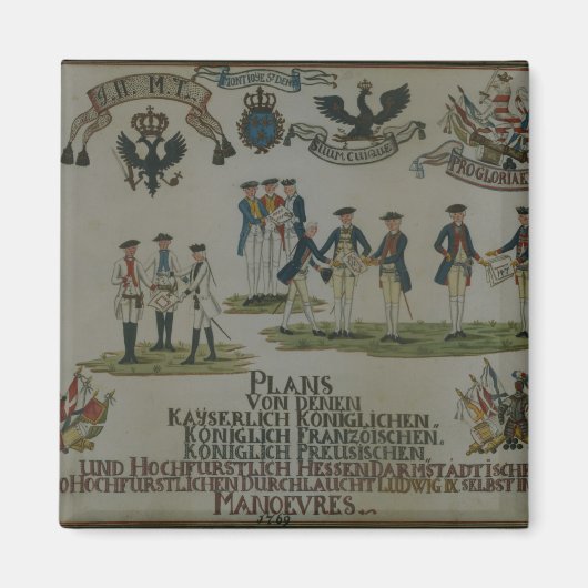 Eine Sammlung von Manövrierplänen Magnet (Vorne)
