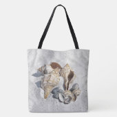 Eine Sammlung von Muscheln auf Sand Tasche (Rückseite)