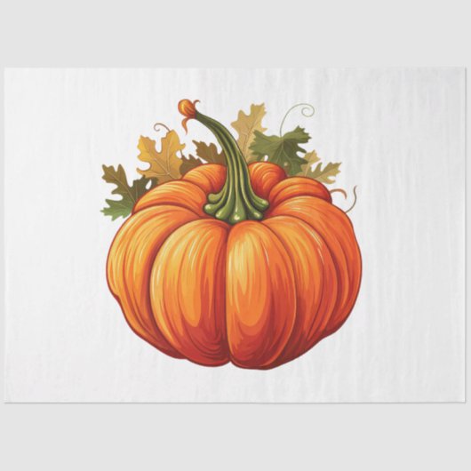 Eine Sammlung von Pumpkin-Entwürfen für den Herbst Seidenpapier (Vorderseite)