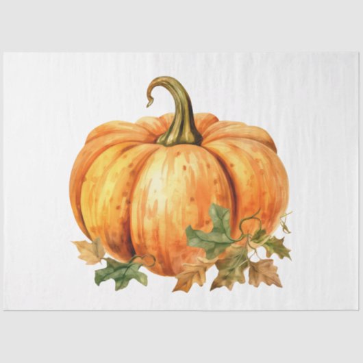 Eine Sammlung von Pumpkin-Entwürfen für den Herbst Seidenpapier (Vorderseite)