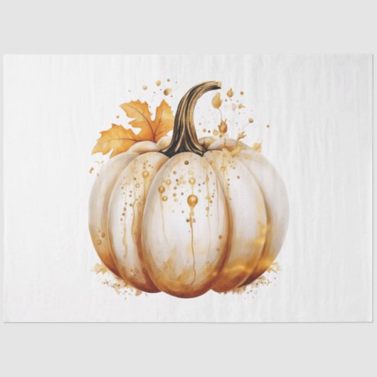 Eine Sammlung von Pumpkin-Entwürfen für den Herbst Seidenpapier (Vorderseite)