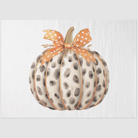 Eine Sammlung von Pumpkin-Entwürfen für den Herbst Seidenpapier (Vorderseite)