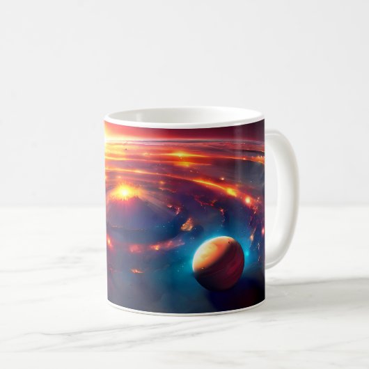 Eine Sammlung von Tasse des Sonnensystems (VorderseiteRechts)