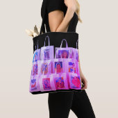 Eine Sammlung von Tragetaschen in einem geräumigen Tasche (Von Nahem)