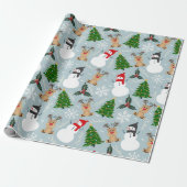 Eine Sammlung von Weihnachtsbildern Geschenkpapier (Ungerollt)