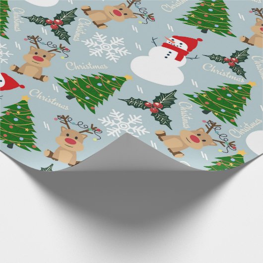 Eine Sammlung von Weihnachtsbildern Geschenkpapier (Ecke)