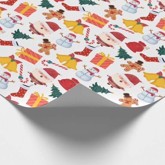 Eine Sammlung von Weihnachtsbildern Geschenkpapier (Ecke)