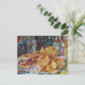 Eine Sandwich- und Chips-Collage Postkarte (Stehend Vorderseite)