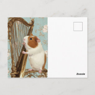 Eine sanfte Melodie – Künstlerisches Meerschweinch Postkarte