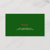 Eine Santa Business Card mieten Visitenkarte (Rückseite)