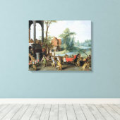 Eine Satire der Torheit von Tulip Mania Leinwanddruck (Insitu (Holzboden))