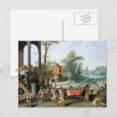 Eine Satire der Torheit von Tulip Mania Postkarte (Vorne/Hinten)