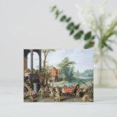 Eine Satire der Torheit von Tulip Mania Postkarte (Stehend Vorderseite)