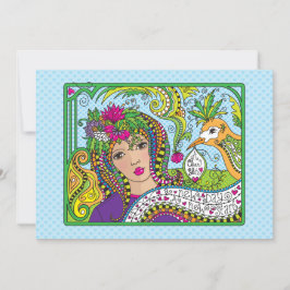 Eine saubere spät_flache Karte 7 Zoll x 5 Zoll