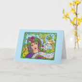 Eine saubere spät_grüßende Karte (Gelbe Blume)