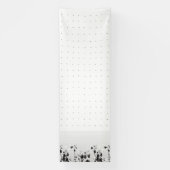 Eine saubere, weiße Kulisse mit winzigen Punktstre Banner (Vertikal)