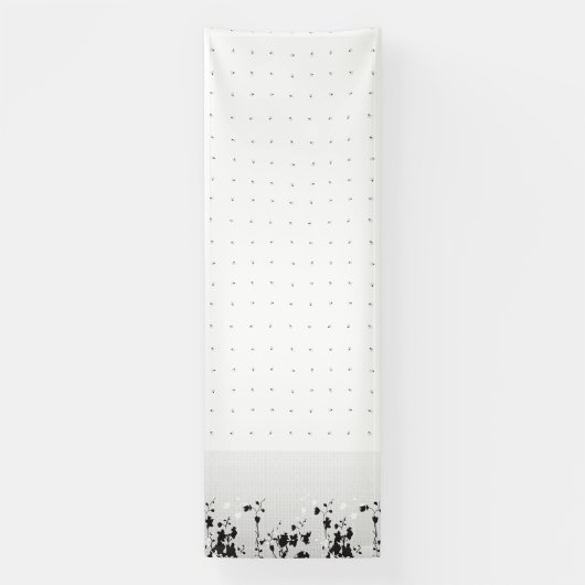 Eine saubere, weiße Kulisse mit winzigen Punktstre Banner (Vertikal)