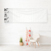 Eine saubere, weiße Kulisse mit winzigen Punktstre Banner (Insitu)