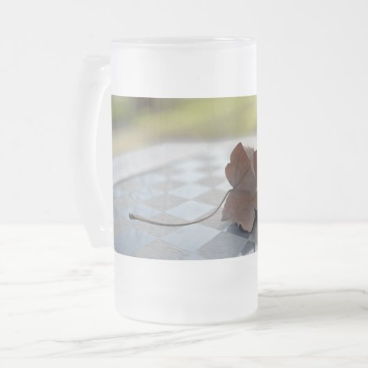 Eine Schachstunde Mattglas Bierglas (Vorderseite Links)