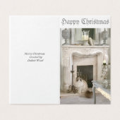 Eine Schachtel mit Weihnachtskarten für das Shabby (Außenseite Aufgefaltet)