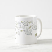 Eine Schale Liebe und Frieden Kaffeetasse (VorderseiteRechts)