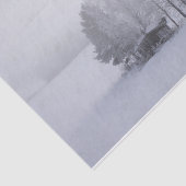 Eine schändliche Winterhütte in einem frostigen Fi Seidenpapier (Ausschnitt)