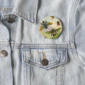 Eine Schar wunderschöner Bienen-Schaltfläche Button (Beispiel)