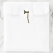 Eine scharfe Axt Runder Aufkleber (Tasche)