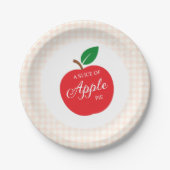 Eine Scheibe Apfelkuchen Baby Shower Pappteller (Vorderseite)