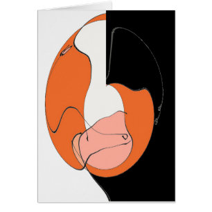Eine Scheibe der Orange