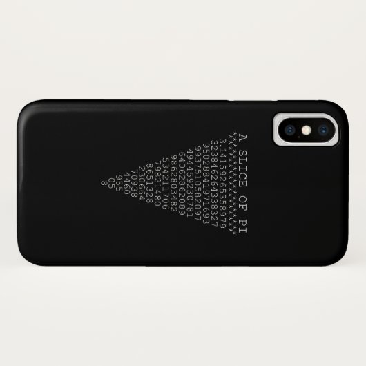 Eine Scheibe Pi-Dreieck Case-Mate iPhone Hülle (Rückseite (Horizontal))