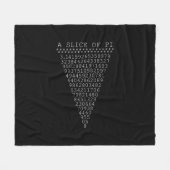 Eine Scheibe Pi-Dreieck Fleecedecke (Vorderseite (Horizontal))