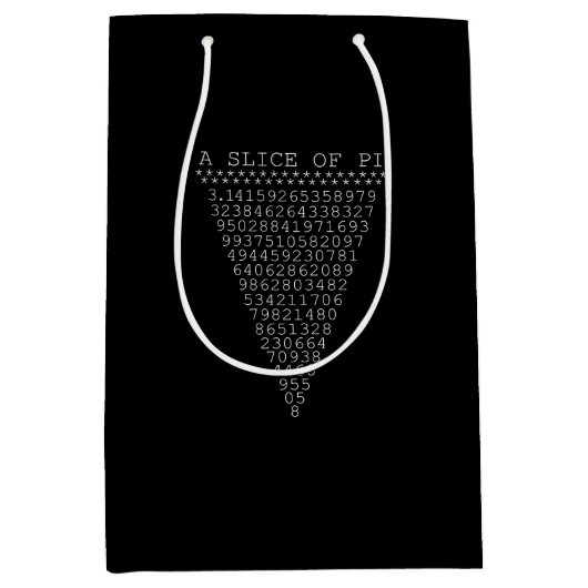 Eine Scheibe Pi-Dreieck Mittlere Geschenktüte (Vorderseite)