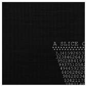 Eine Scheibe Pi-Dreieck Stoff (Nahaufnahme)