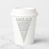 Eine Scheibe Pi-Party Pappbecher (Vorderseite)