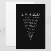 Eine Scheibe Pi-Ziffern Briefpapier (Vorne/Hinten)