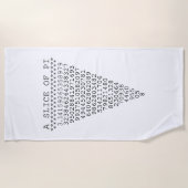 Eine Scheibe von PU-Grafik auf a Strandtuch (Vorderseite)