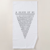 Eine Scheibe von PU-Grafik auf a Strandtuch (Vorderseite)