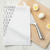 Eine Scheibe von PU-Grafik Küchentuch (Viertel Falte)