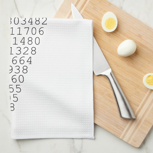 Eine Scheibe von PU-Grafik Küchentuch (Viertel Falte)