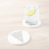 Eine Scheibe von PU-Grafik Sandstein Untersetzer (Seite)