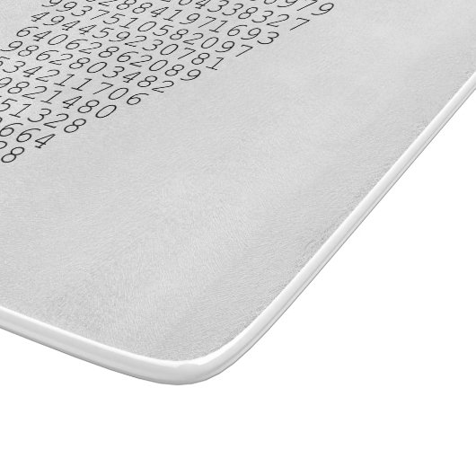 Eine Scheibe von PU-Grafik Schneidebrett (Ecke)