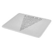 Eine Scheibe von PU-Grafik Schneidebrett (Ecke)