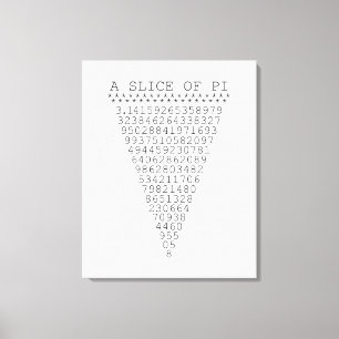 Eine Scheibe von PU-Zahlen Leinwanddruck