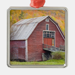 Eine Scheune in Vermonts Green Mountains. Hancock, Ornament Aus Metall