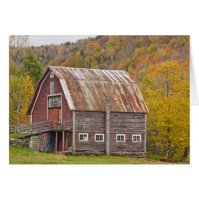 Eine Scheune in Vermonts grünen Bergen. Hancock, (Vorderseite (Horizontal))
